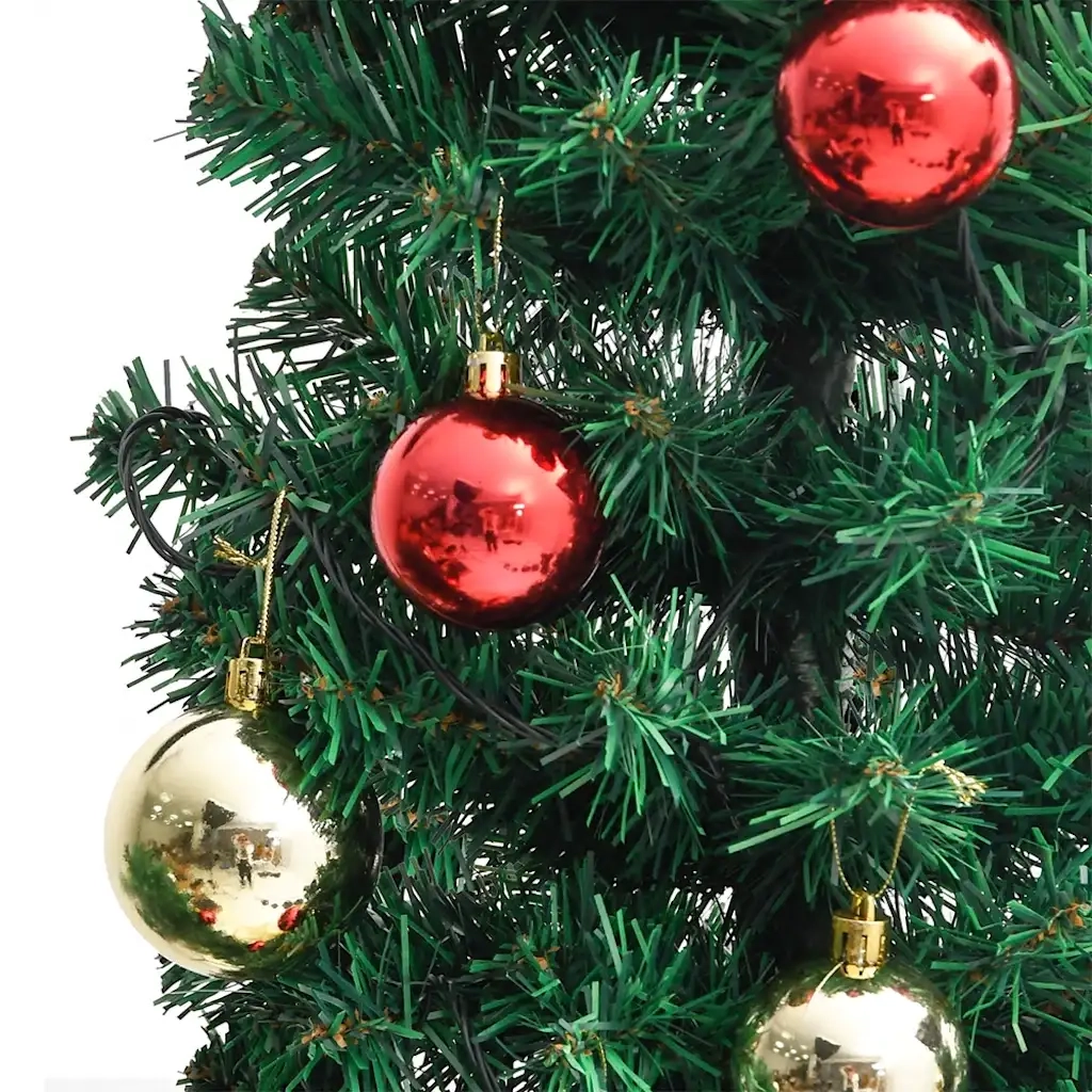 Cactus di Natale con Base e LED Verde 180 cm PVC 344656