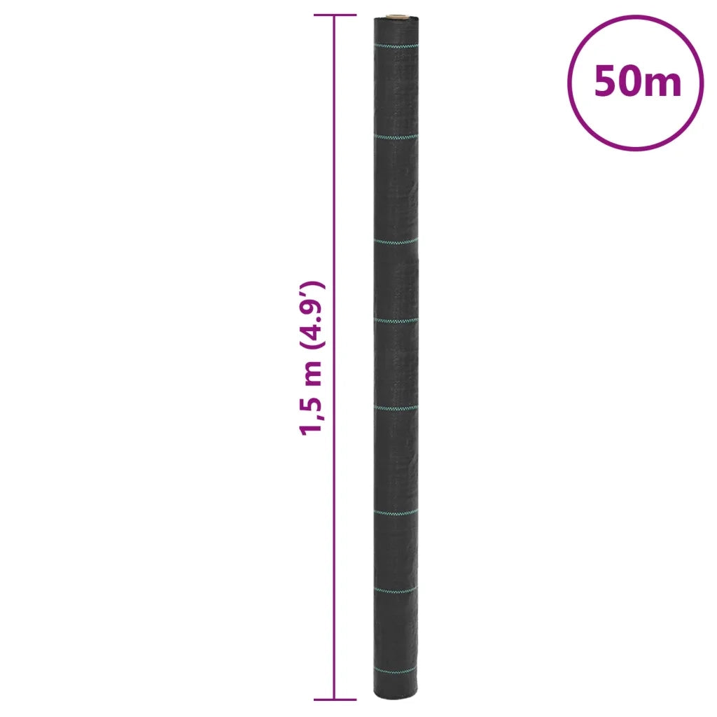 Membrana Antierbacce Nera 1,5x50 m in PP CFW1000448