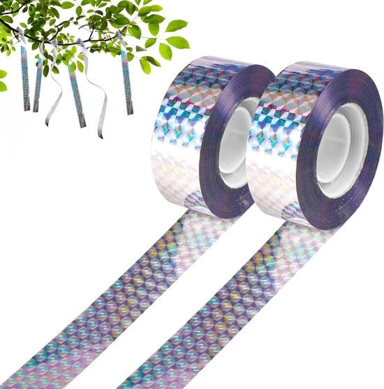 Banda di Riflessione per Protezione degli Uccelli per Giardino e Balcone, 100m x 2,4cm