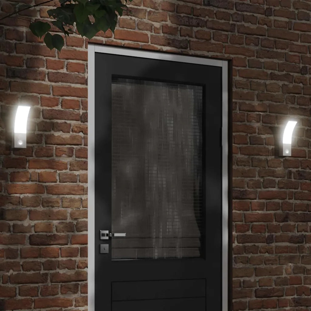 Applique con LED e Sensore Bianca in Alluminio Pressofuso CFW5711862