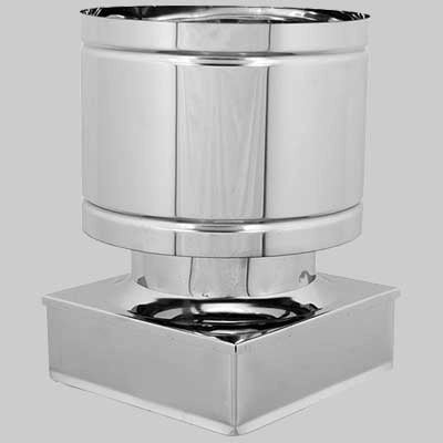 FUMAIOLO ANTIVENTO QUADRO  270x270 mm     MADE IN ITALY