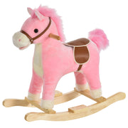 Cavallo a Dondolo Bambini con Suoni ¨C Zephmum ¨C Rosa