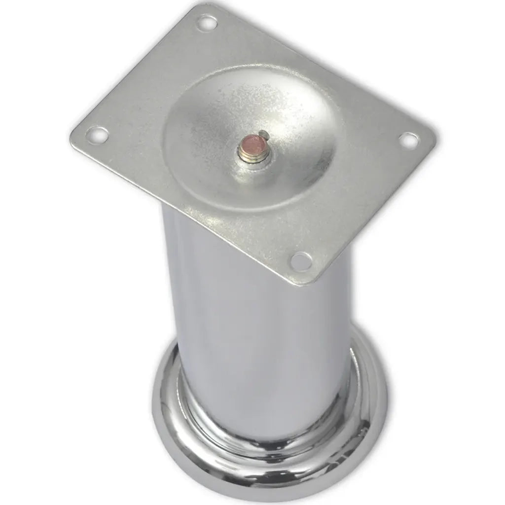 Set 4 gambe rotonde per sofa cromate 180 mm 242159