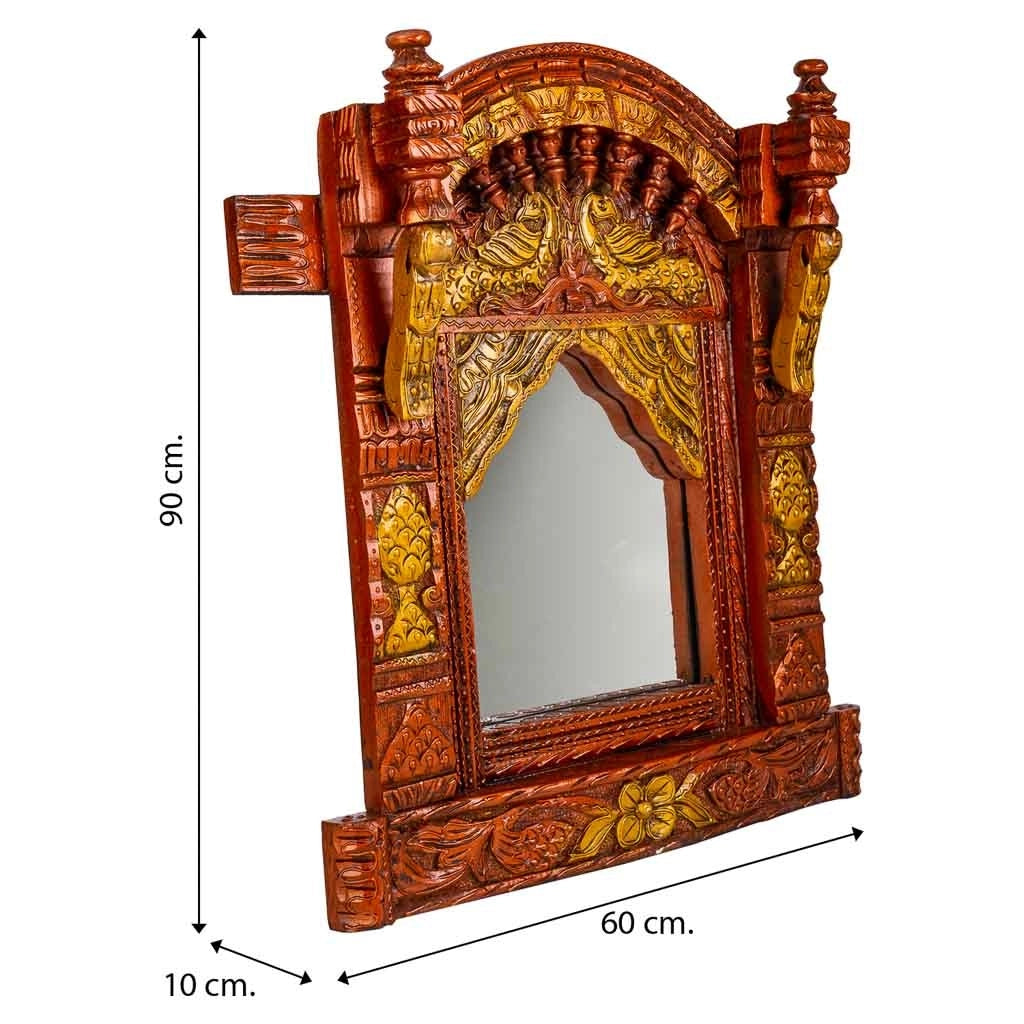 Specchio in legno 59x51x10h