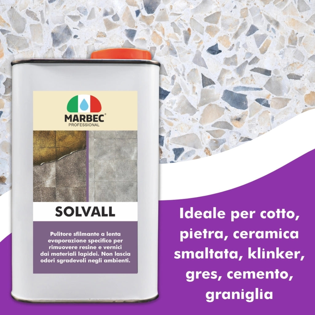 Pulitore sfilmante per materiali lapidei SOLVALL   5LT