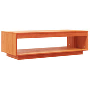 Tavolino da salotto | Tavolino da caff¨¨ | Tavolino da Soggiorno Marrone Cera 110x50x33,5cm Massello di Pino