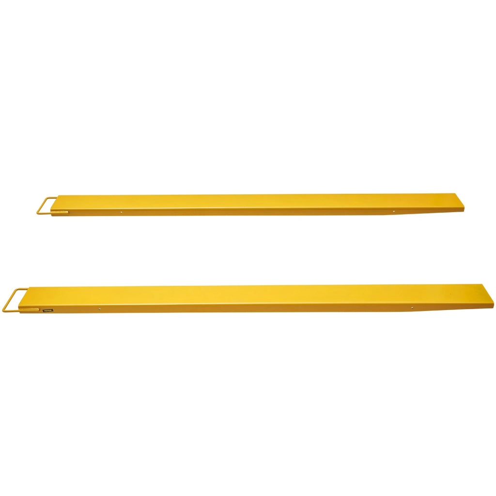 Prolunghe forche per carrello elevatore HX-7 244x14 cm 1 coppia in acciaio al carbonio giallo robuste e facili da montare