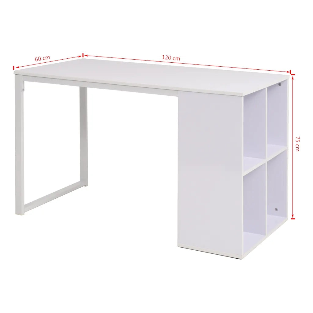 Scrivania 120x60x75 cm Bianca 245721