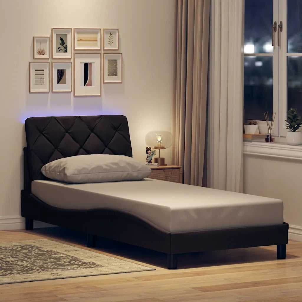 Giroletto con LED senza Materasso 80x200 cm Tessuto