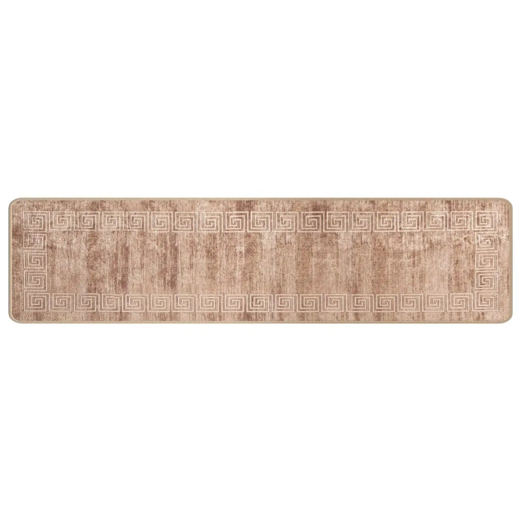 Runner Tappeto MARSA Bianco 50 x 400 cm Poliestere e PVC 42023306
