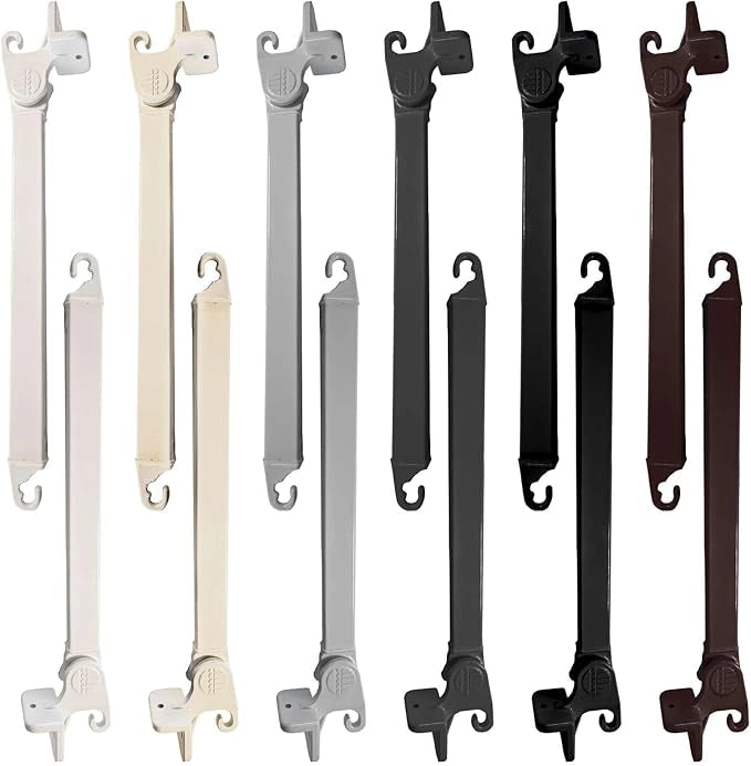 Coppia di Braccetti per Tende da Sole a Caduta Tempotest Parà in Alluminio 70 cm - Colore Avorio