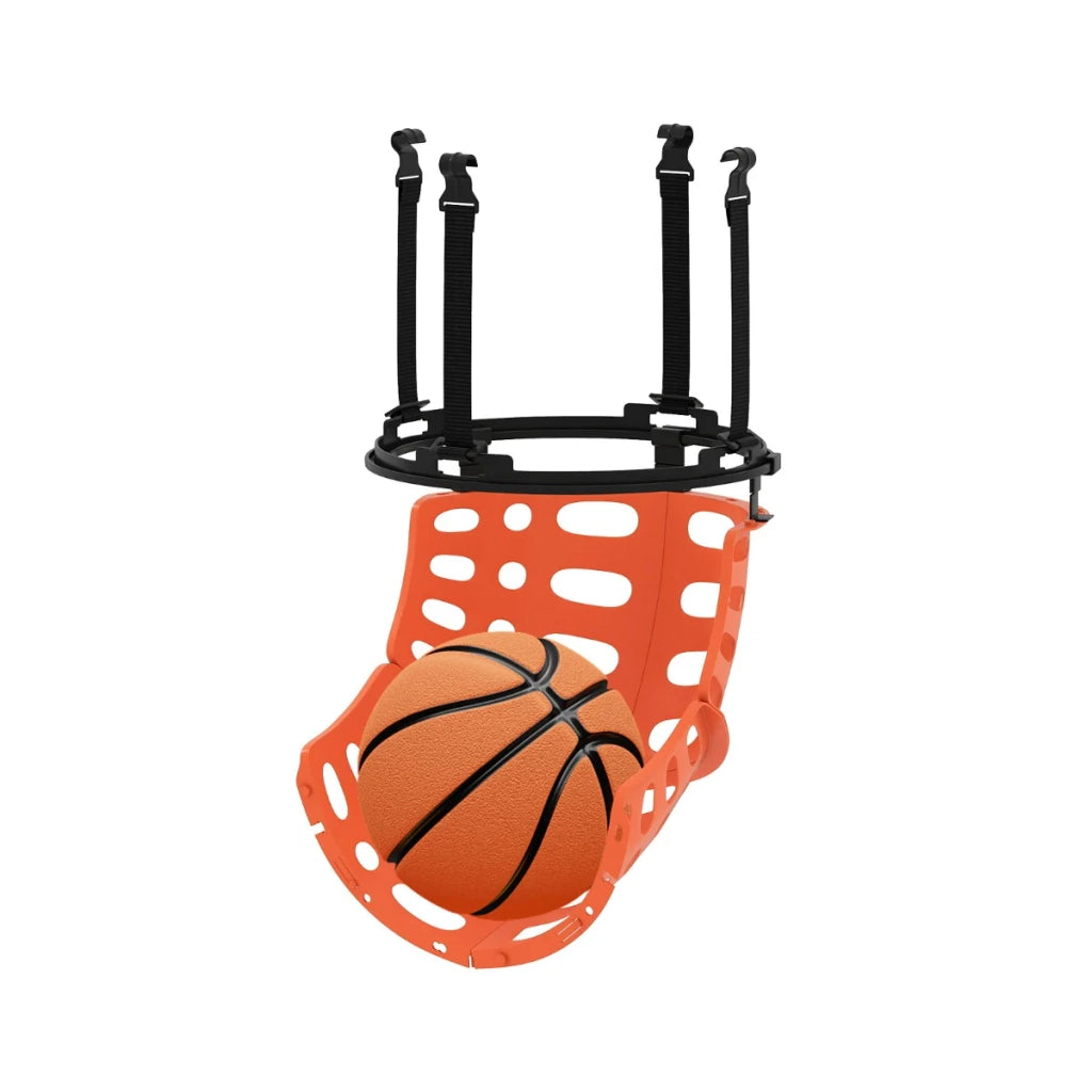 Accessorio per il recupero della palla da basket con rimbalzo rotante 32,5 x 43 cm migliora l'efficacia dell'allenamento a 360 gradi PP nero 20_0018127