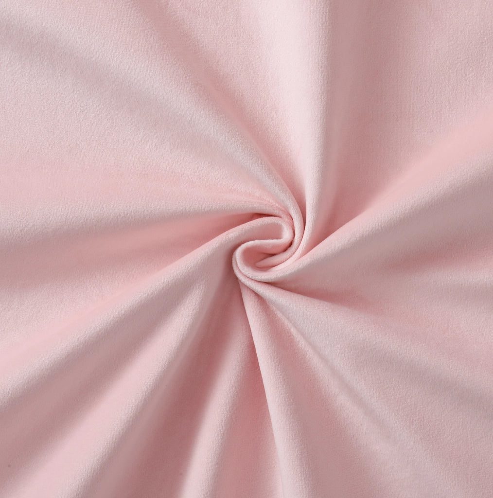 Letto imbottito rosa 140x200 cm per bambini con LED e ripiano laterale