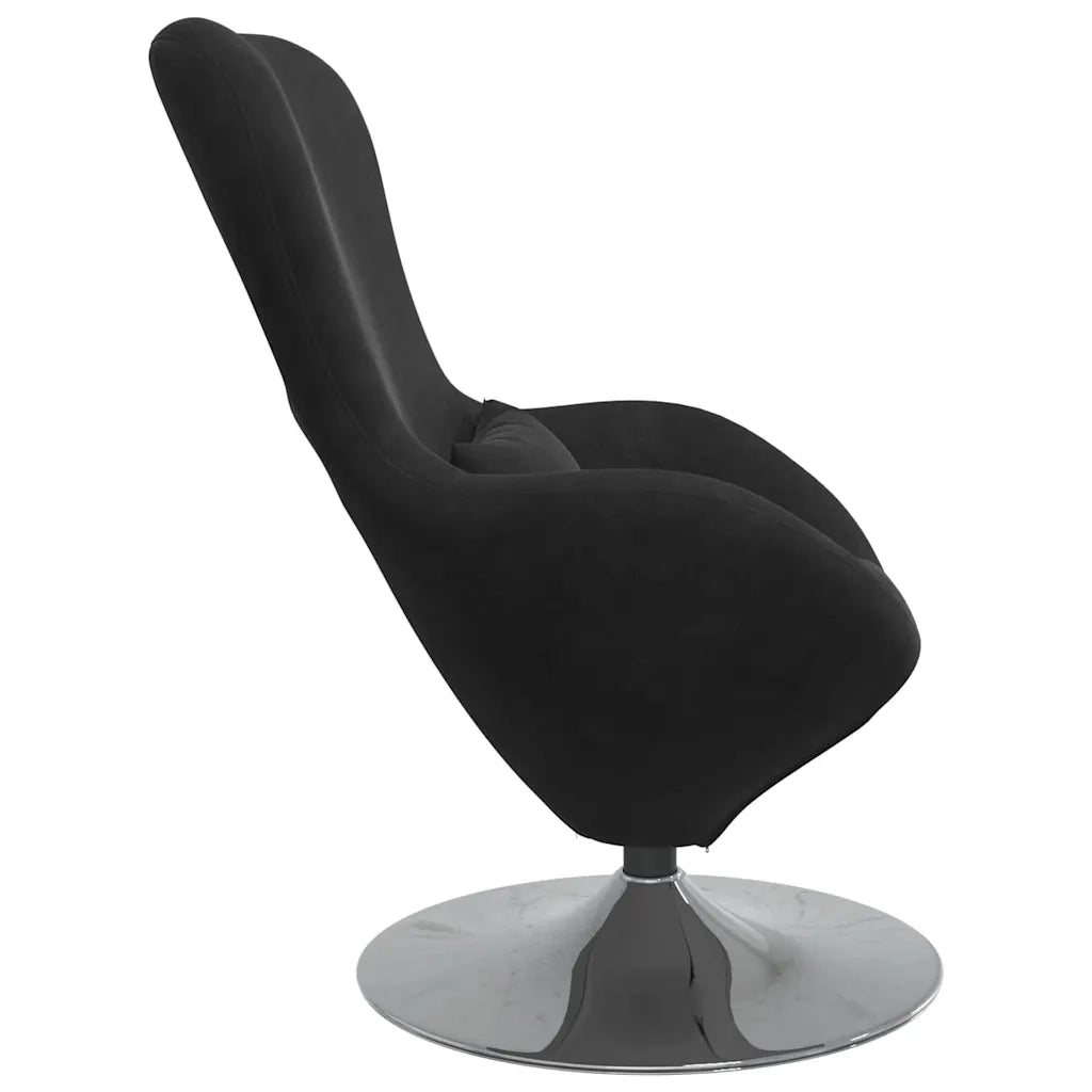 Poltrona | Sedia Relax uovo Nero Velluto