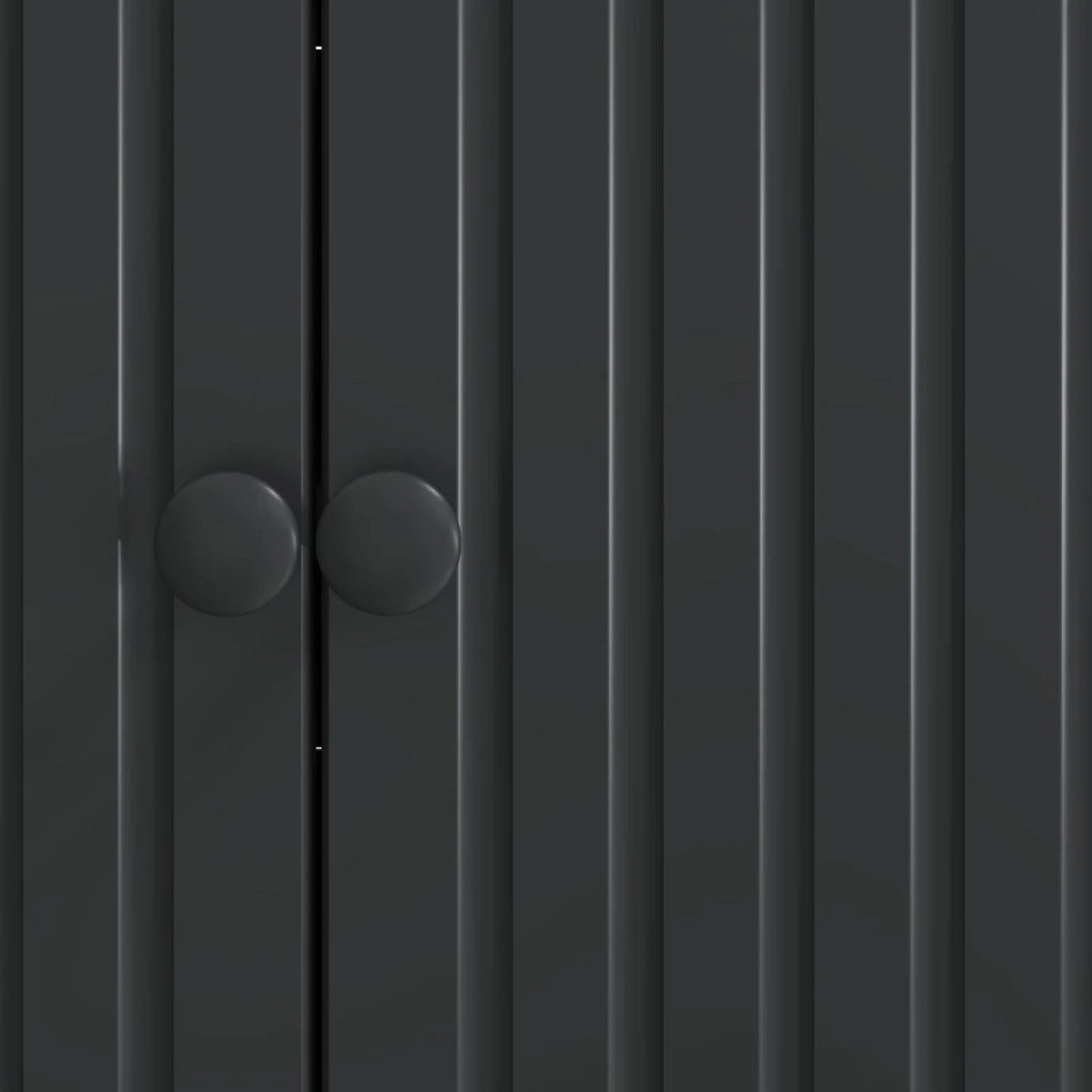 Credenza Nero 89 x 34,5 x 80 cm Legno ingegnerizzato 894186