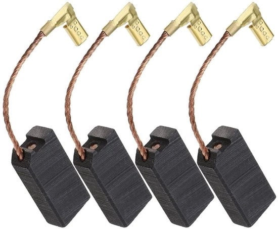 Kit di raschiatura a setole di acciaio - Interruttore automatico - 6x10x20mm - Compatibile con RGE 110 120 125 130 140 - Adatto per Mixers - Set nero da 2pz.