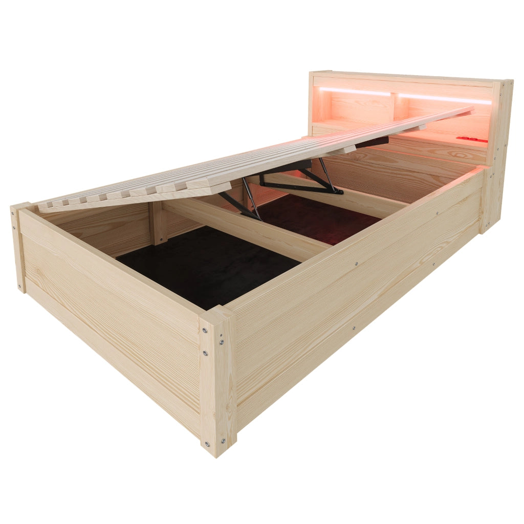letto multifunzione mdf legno 90 x 200 cm