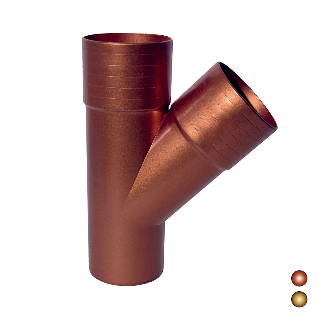 DERIVAZIONE PLUVIALE  45  °- Diam. 80 - Rame rosso- DH- pezzi 1