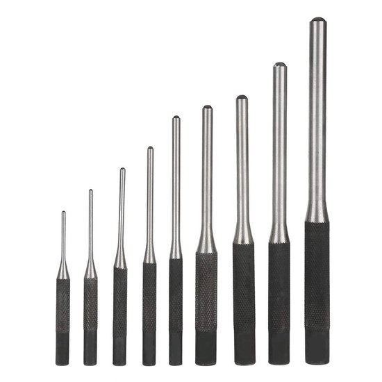 Set di punteruoli a rullo 9 pezzi - Materiale in acciaio resistente - Puntatori per carta - Attrezzatura professionale - Estremità antiscivolo - Tasca portatile con chiusura facile