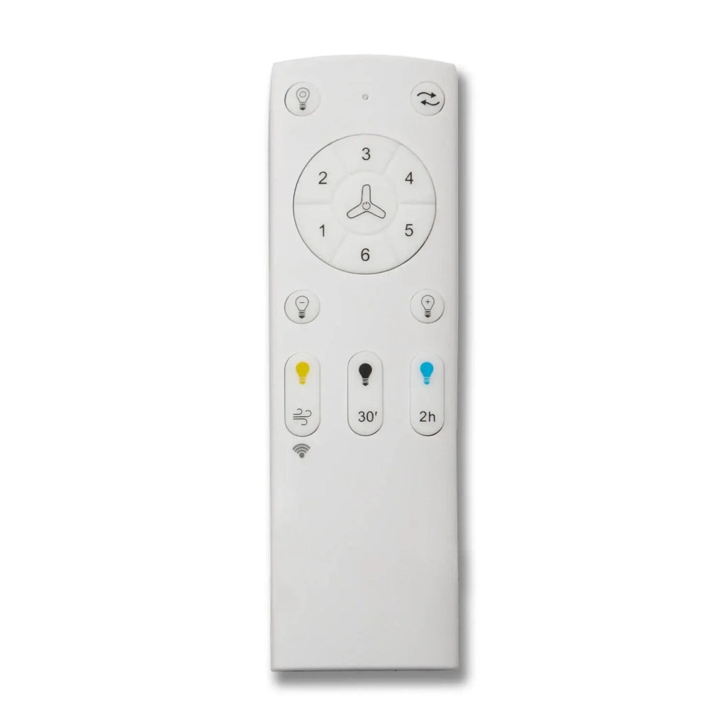 LÚZETE - VENTILATORE DA SOFFITTO LED 18W REGOLABILE 3 PALE MOTORE DC ASIER
