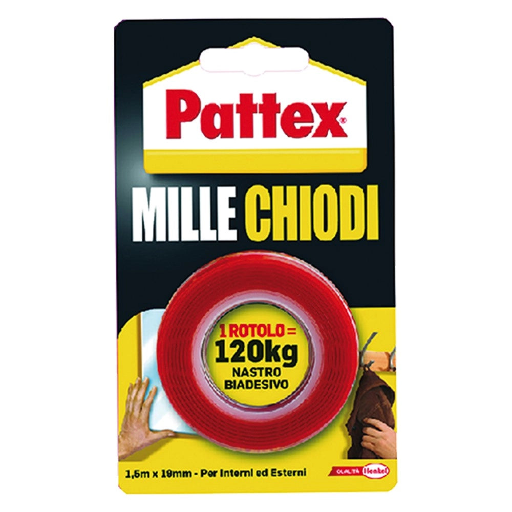 NASTRO BIADESIVO 'MILLECHIODI' mm 19 x 1,5 mt