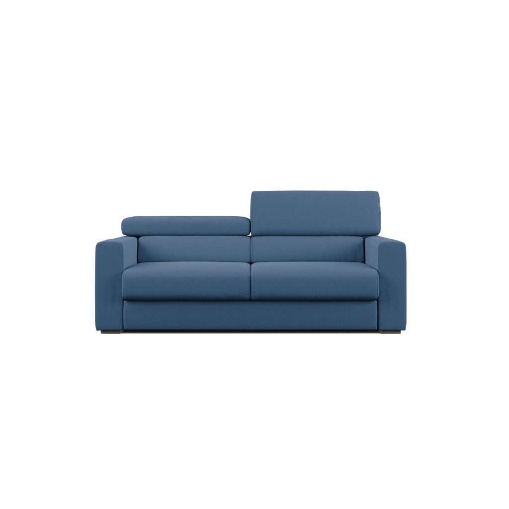 Dylan Divano con pouf estraibile 188 cm blu