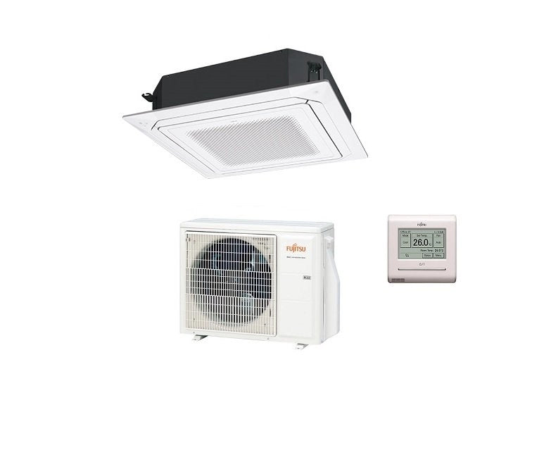 Climatizzatore Condizionatore Fujitsu Cassetta 4 Vie serie ECO KR Circular Flow 36000 Btu R-32 cod. 3NGF88630 White AUXG36KRLB - NOVITA'
