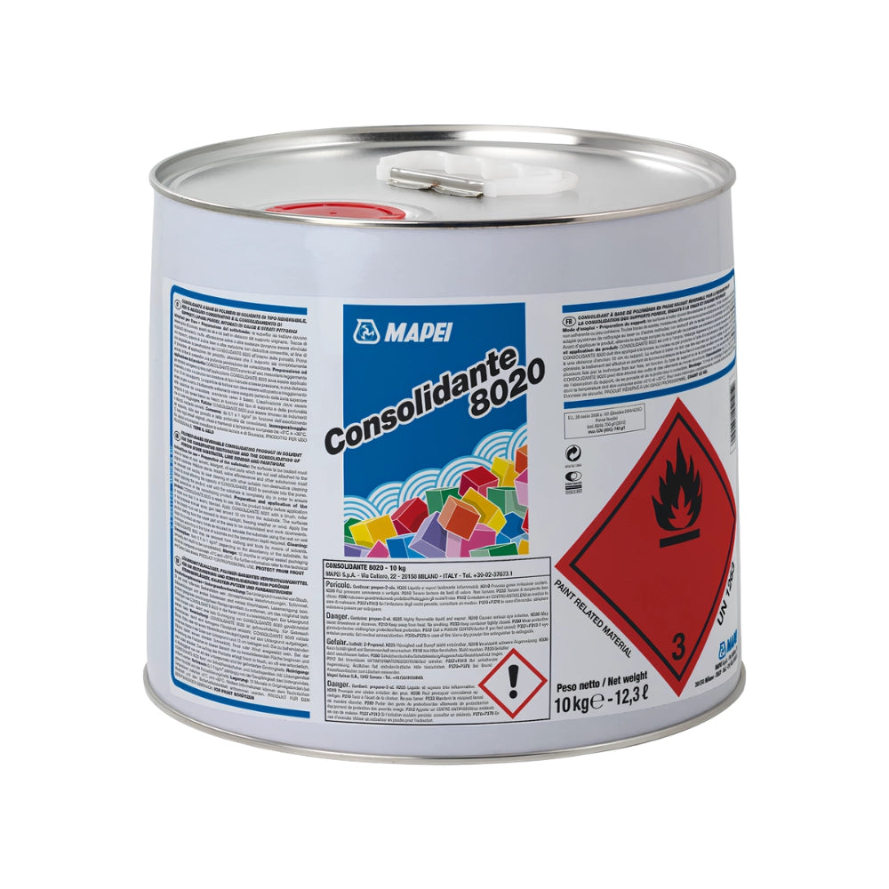 Mapei consolidante 8020 10 kg per restauro pietra mattoni e intonaci