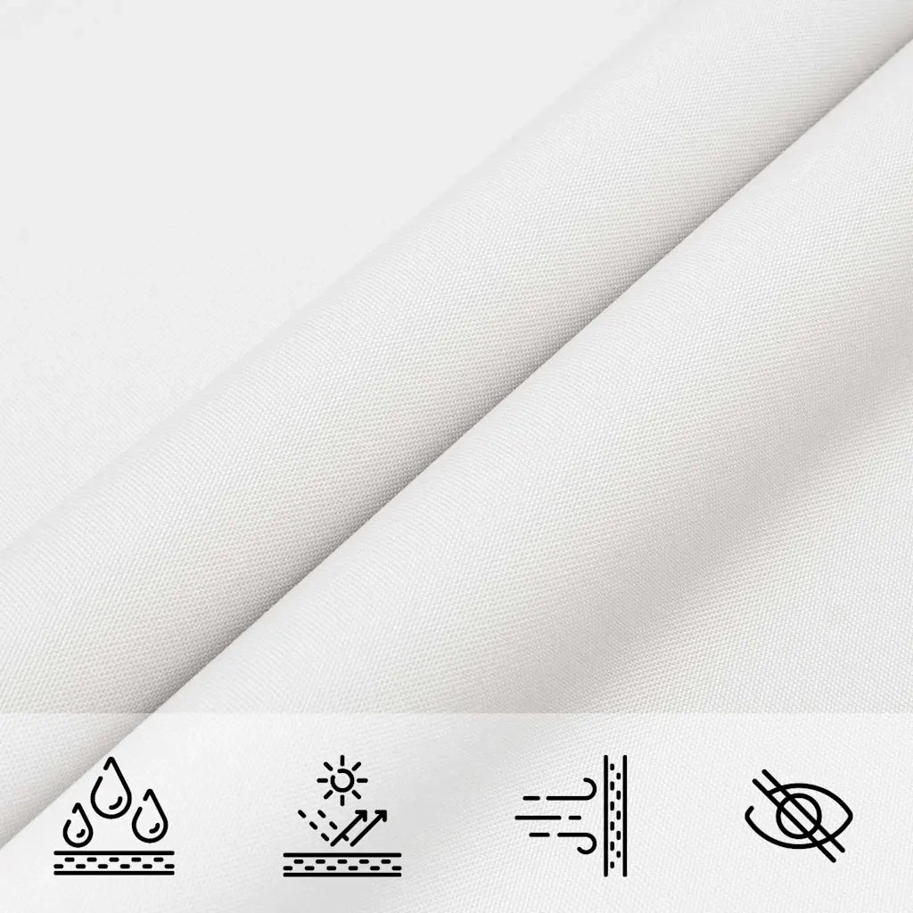 Parasole a Vela Oxford Rettangolare 4x7 m Bianco 135273