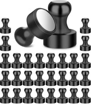 30 confezioni di magneti neodymium extra forti - magneti minimagnete per bacheche (12x16 mm), forti, per bacheche, uffici, scuole, frigoriferi (nero)