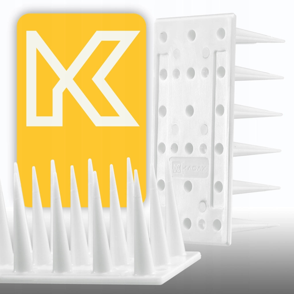 Punte anti-piccioni KADAX, 51 cm, in plastica densa e resistente, 24 pezzi
