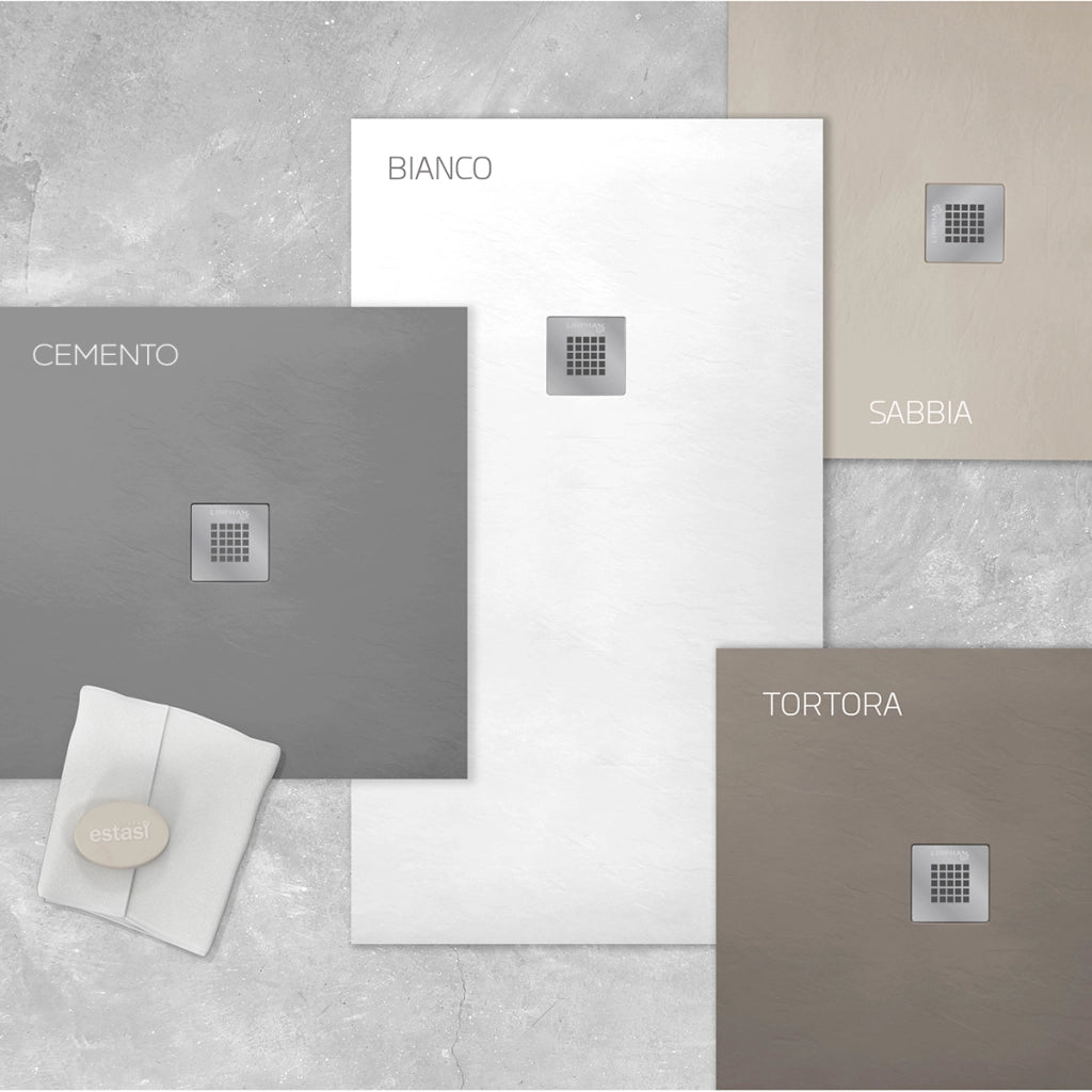 PIATTO DOCCIA MOD. ESTASI RETTANGOLARE- Cemento - cm 70 x 80- LINPH- pezzi 1