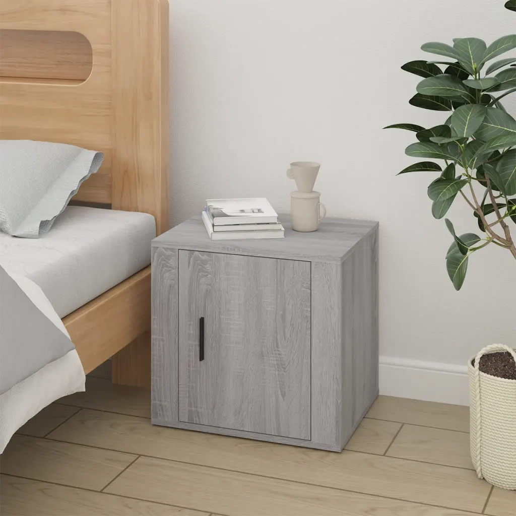 Comodino 2 pz Grigio Sonoma 50x39x47 cm 816701