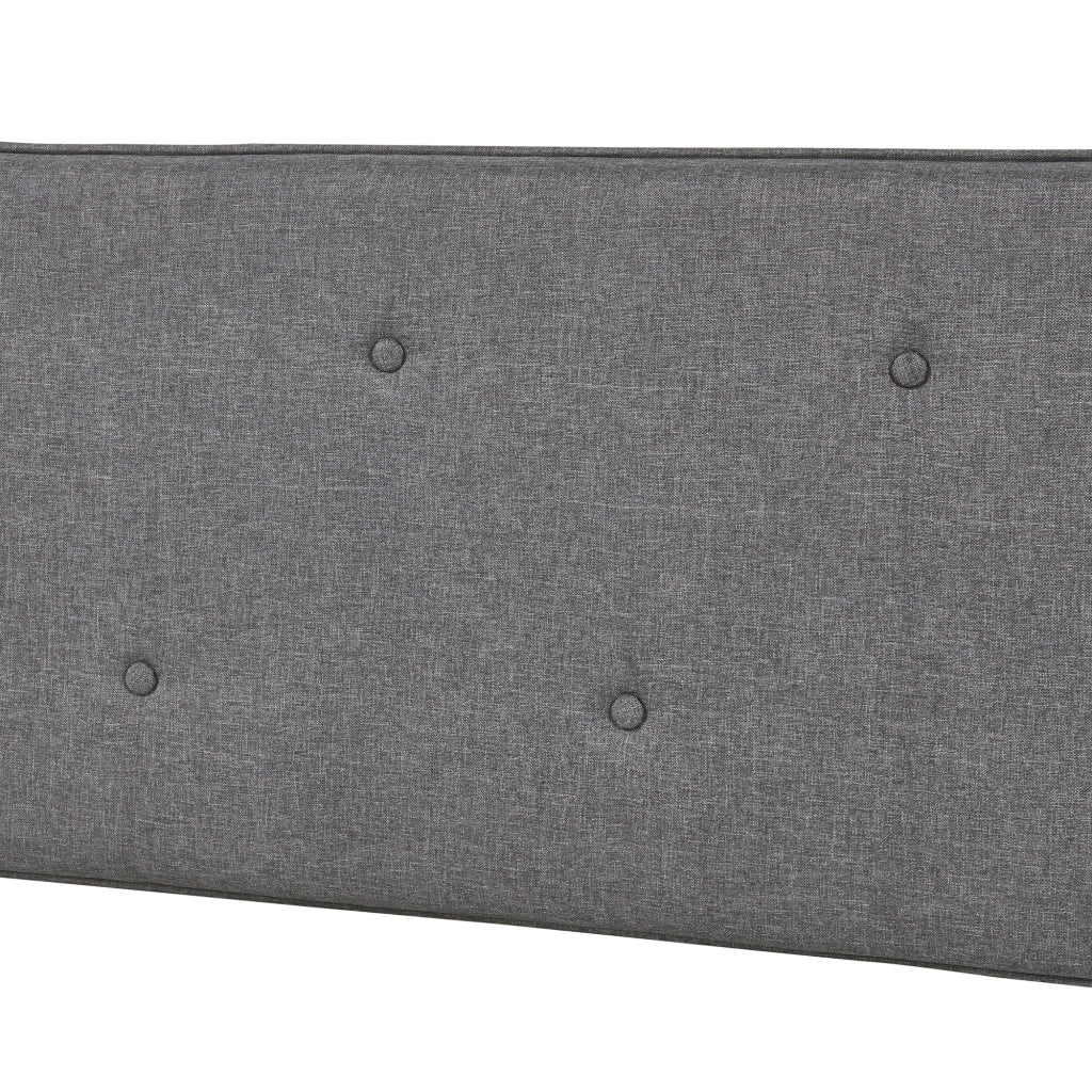 Testiera Letto Tokke Testata Imbottita da Parete 140x52 cm Grigio [en.casa]