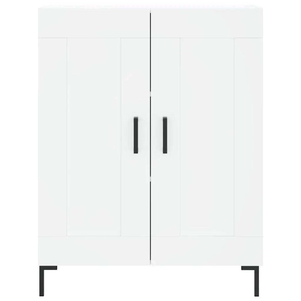 Credenza | Madia | Buffet da pranzo | Armadio da pranzo Bianca 69,5x34x180 cm in Legno Multistrato