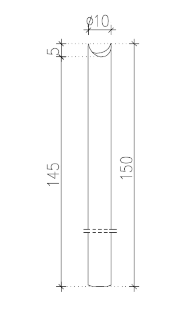Pali impregnati diametro 10 cm pz.10