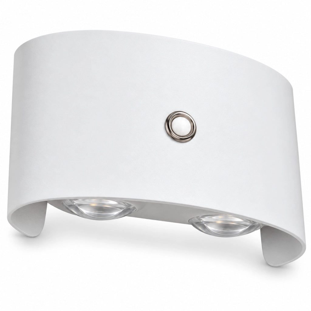 APPLIQUE LED 8W BIANCA IP65 LAMPADA PARETE ESTERNO 3000K 4000K 6000K ET-31670