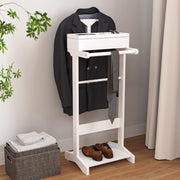 Appendiabiti portatile con organizer contenitore a scomparti - Bianco