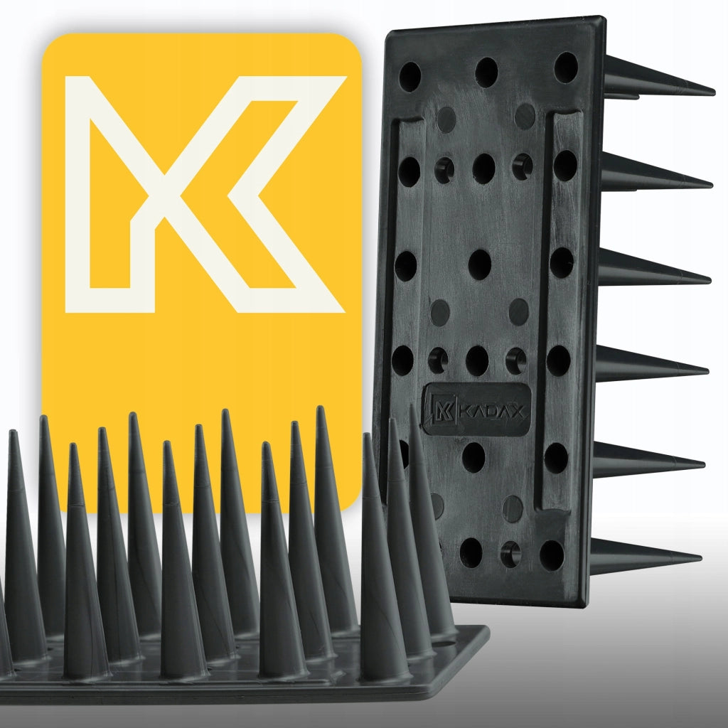 KADAX Punte dissuasive per uccelli e piccioni, dense, resistenti, 3,06 m, 6 pezzi