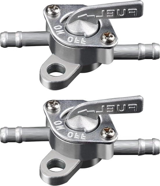 Schakelaar a Benzina per Motocicletta Quad 50cc 70cc 90cc 100cc 110cc con Funzione di Blocco Olio - Universale per ATV Pit Bike Dirt Bike - 2 pezzi