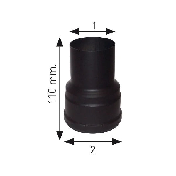 Acciaio nero 12 10 d.80 aumento 80m 100f