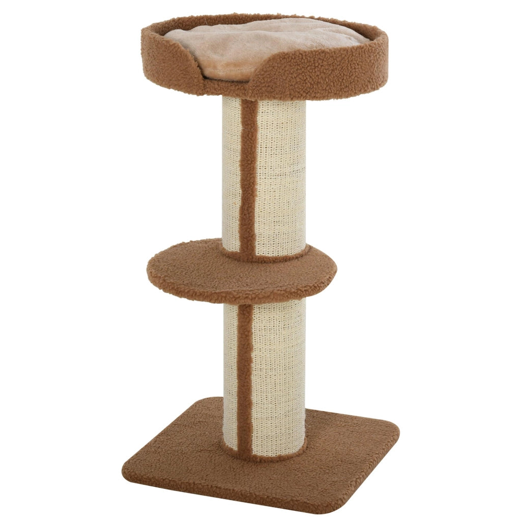 Tiragraffi Albero per Gatti con Cuccia e Pali in Corda ¨C Minimal ¨C Grigio