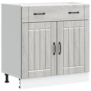 Pensile da cucina | Base da Cucina Lucca Grigio Sonoma in Legno Multistrato