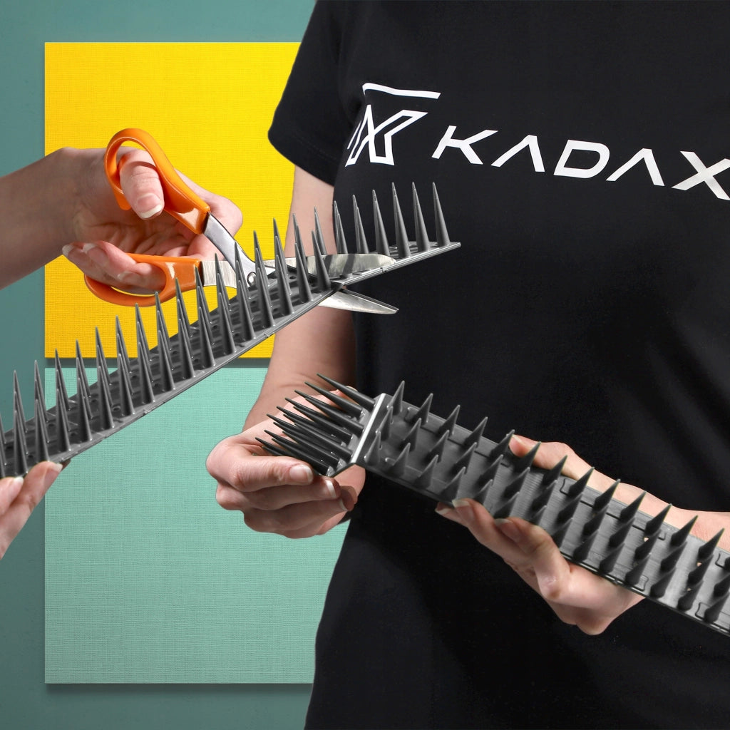 Punte anti-piccioni KADAX, 51 cm, in plastica densa e resistente, 6 pezzi