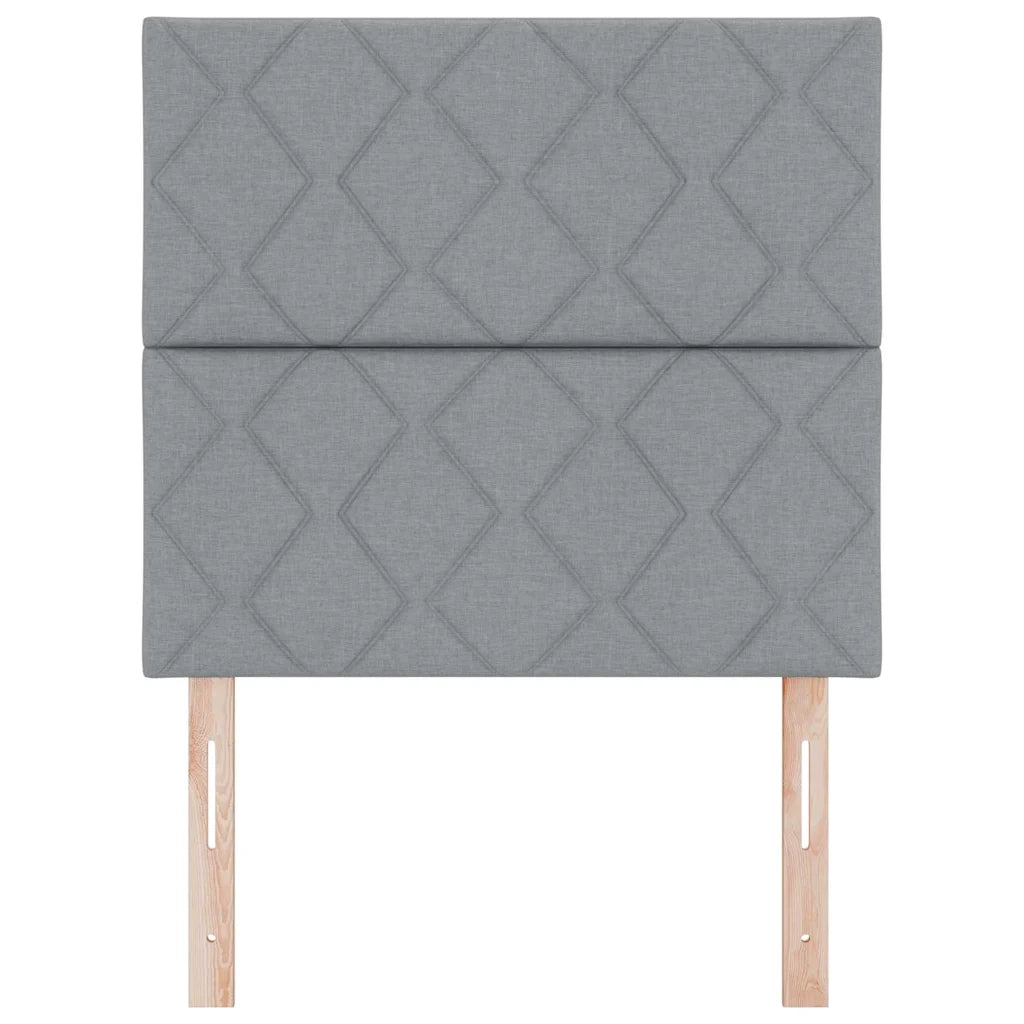 Testiera | Testata LED Grigio chiaro 100 cm Tessuto