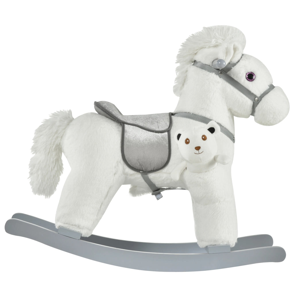 Cavallo a Dondolo con Orsetto e Suoni per Bambini ¨C Zephmum ¨C 18-36 Mesi
