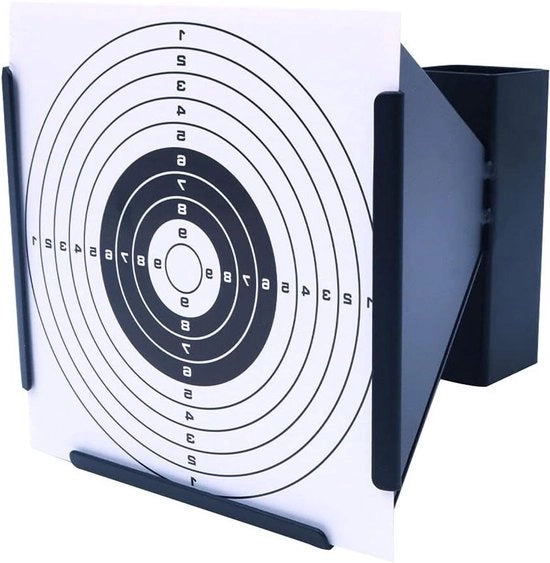 Impostazione di bersagli per esercitazioni interne ed esterne 14x14 cm con 20 fogli di bersaglio