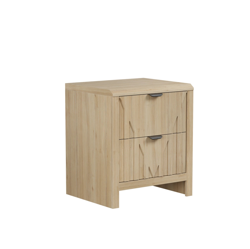 Comodino ULEVR 64x46,5x18 cm effetto rovere con cassetto chiuso e piano d¡¯appoggio