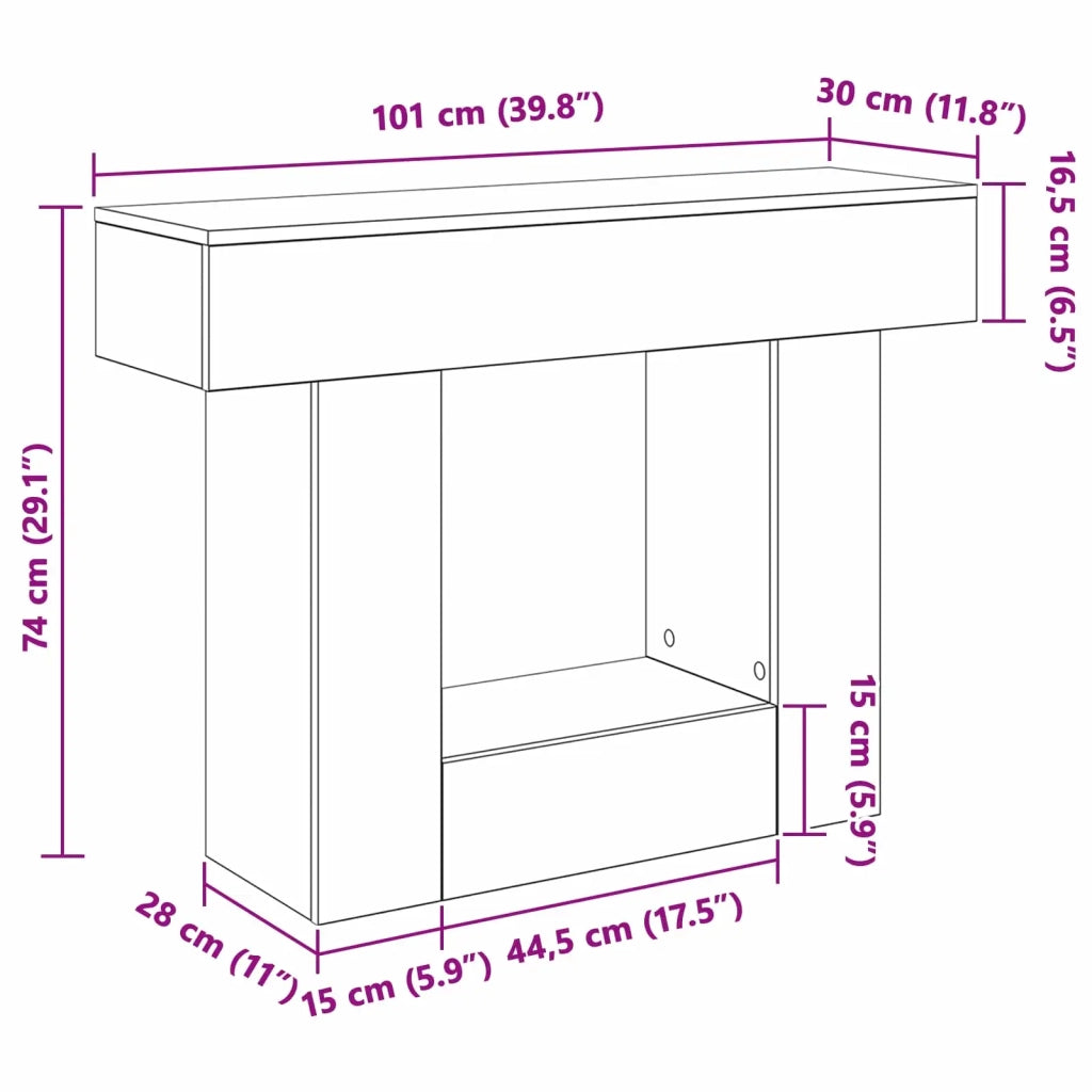 Legno vecchio 101 x 30 x 74 cm 899951