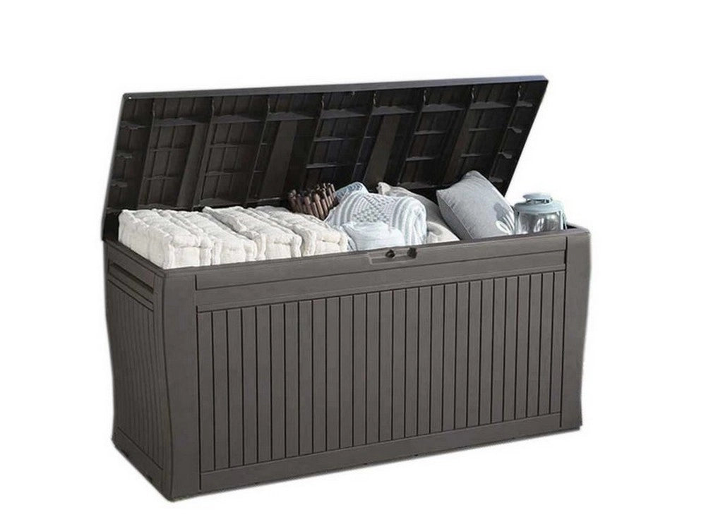 1pz baule porta attrezzi da giardino comfy cm. 116,7x44,7x57 h col. grafite cod:ferx.vit48430